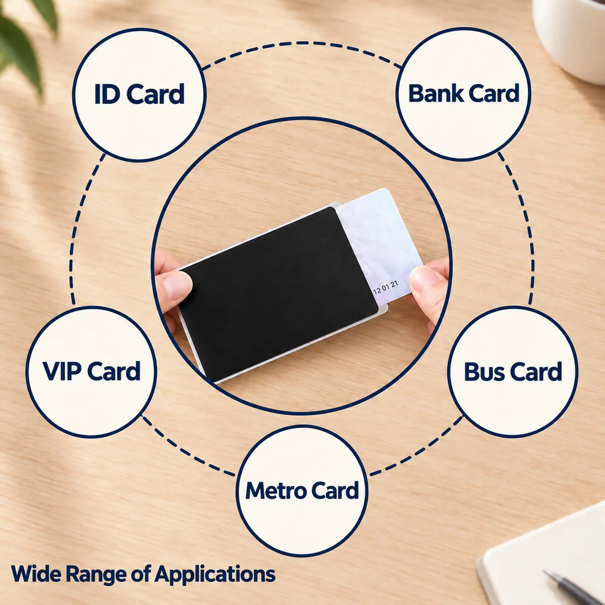 10 Packs Side-View Privacy Card Sleeve with Privacy Film, Protective Card Holder for Credit 🔒