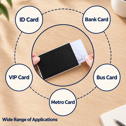 10 Packs Side-View Privacy Card Sleeve with Privacy Film, Protective Card Holder for Credit 🔒