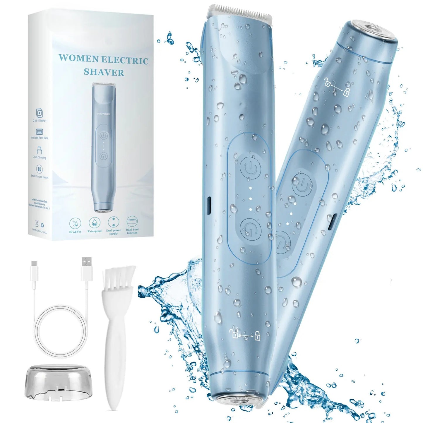 Women's Bikini Trimmer — Rechargeable 2-in-1