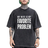 Washed T-shirt-black