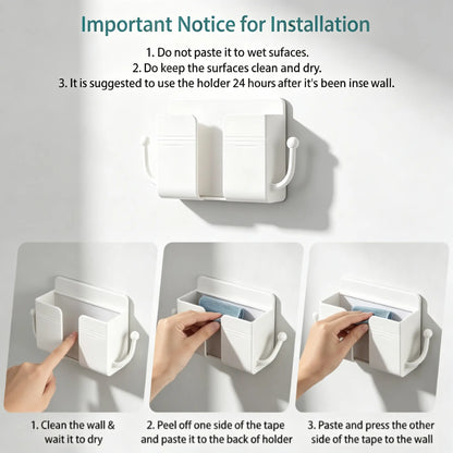 Mobile phone holder mounted on self-adhesive wall, wall-mounted mobile phone holder📱