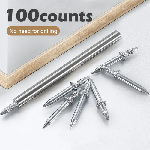 100 Double-Headed Carbon Steel Baseboard Nails🔩