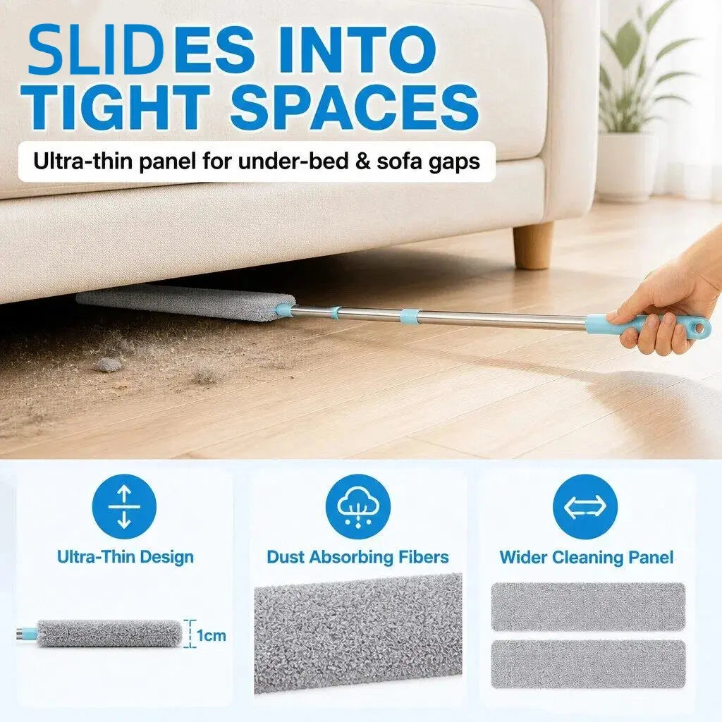 Replacement Gap Duster for Home Corner Place, Durable Flexible Arbitrary Bending Microfiber Dust Brush🧹