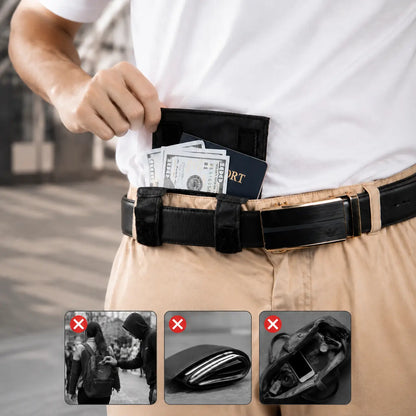 Anti‑Theft Passport Pouch, Multifunctional Phone and ID Waist Pouch🎒