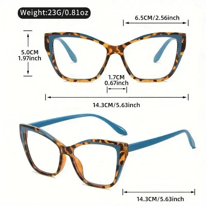 Women's Elegant Cat-Eye Metal Frame Reading Glasses 🕶️