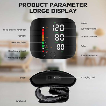 Automatic Wrist Blood Pressure Monitor, Accurate Health Monitoring✨