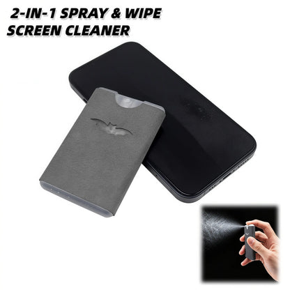 Portable Screen Cleaner Spray with Microfiber Cloth, Nano Streak-Free Cleaning 🧼