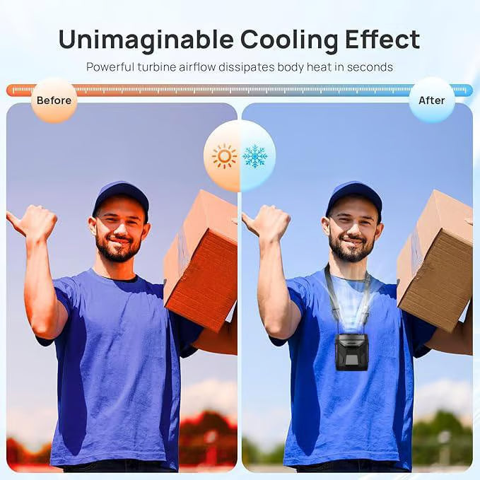 Waist Rechargeable Portable Fan with Stand🎁