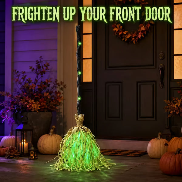 🎃Halloween Sale🎃Animated Witch Broom – Lights, Music & Motion – The Life of the Party