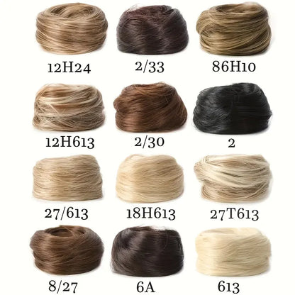 Synthetic Messy Bun Hair Piece for Women, Curly Updo Scrunchie Extension for Instant Volume and a High Crown💇‍♀️