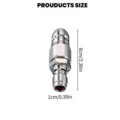 Washer Sewer Jetter Nozzle with Stainless Steel, Mini Compact Durable Sewer Jet Nozzle🚰