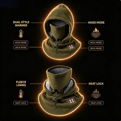 Integrated Flannel Warm Face Mask and Hat, Windproof and Warm 🧣