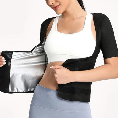 Women's Zip‑Up Compression Shapewear Vest - Athletic Active Tops with Built✨