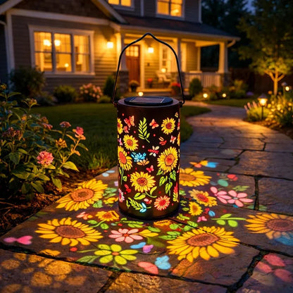Solar Powered Sunflower Lantern, Colorful Glow Garden Decor🌻