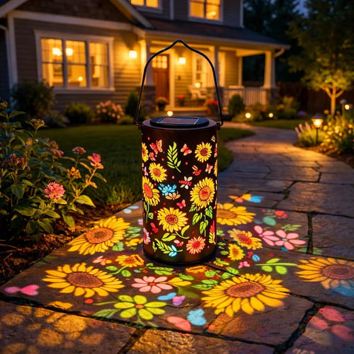 Solar Powered Sunflower Lantern, Colorful Glow Garden Decor🌻