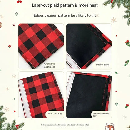 2/4/6PCS Plush Christmas Refrigerator Door Handle Covers 🎄