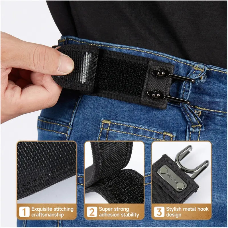 🔥Pack of Two-Tactical Metal Hook Elastic Belt (Unisex)