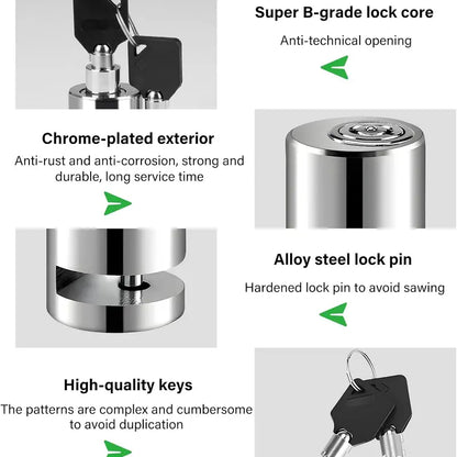 Motorcycle Disc Brake Lock, Anti-Theft Motorcycle Safety Brake Disc Lock 🔒