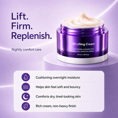 2026 3D Lifting Cream 1.7 fl oz | Advanced Korean Facial Night Cream💜