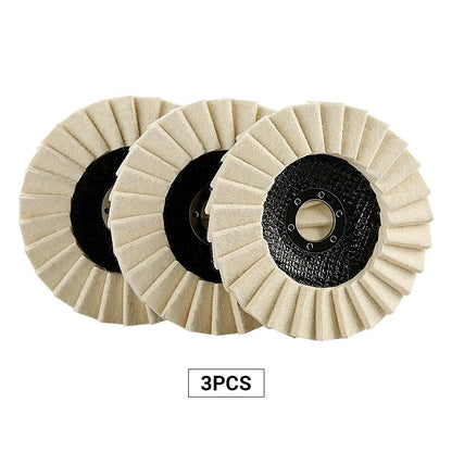 🛠️ 5-Inch Wool Flap Polishing Wheels for Angle Grinders