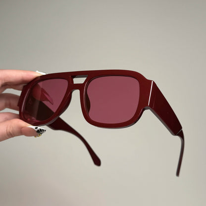 Stylish Aviator Sunglasses for Men and Women, Trendy Rectangle, Fashionable Design🕶️