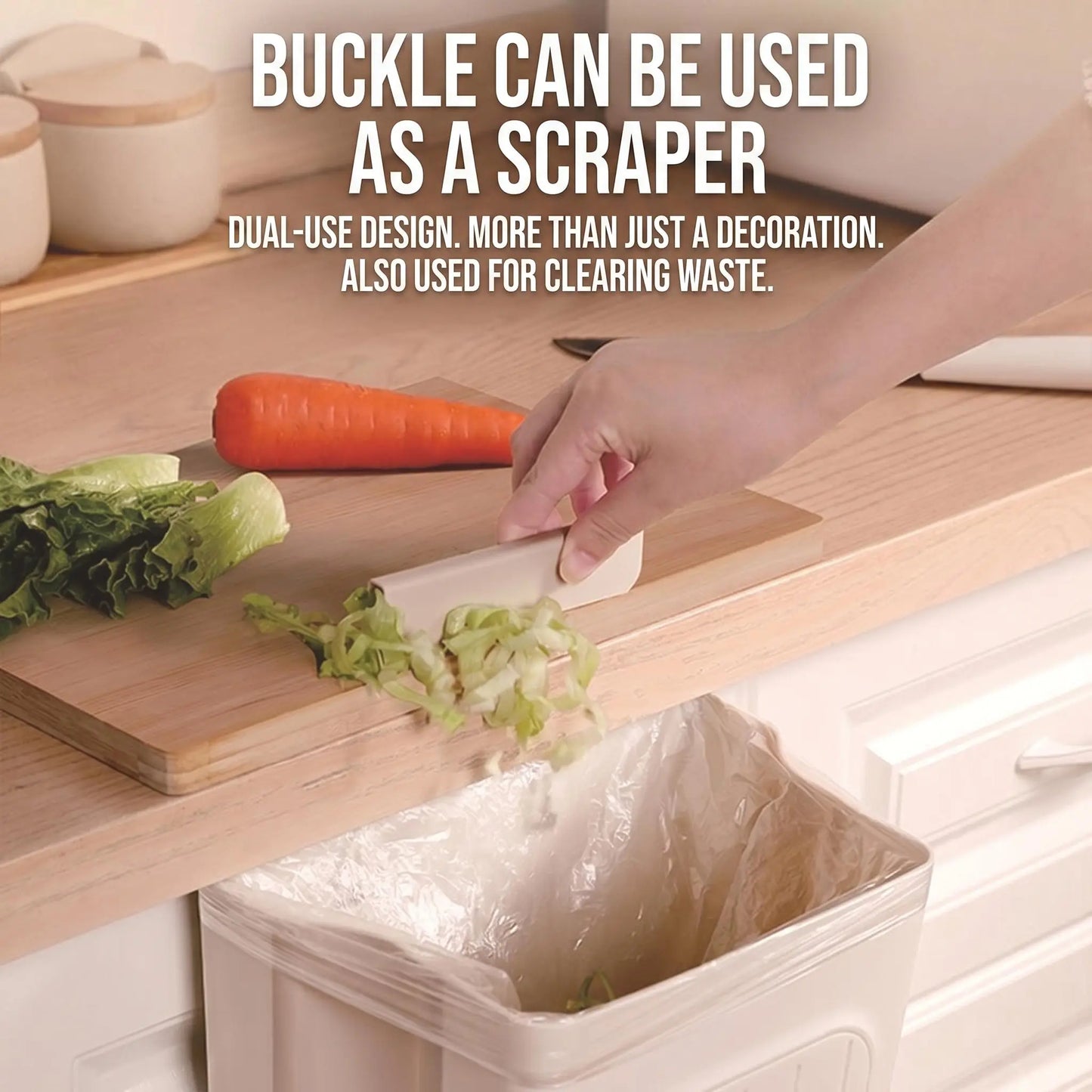 2026 New Hanging Bin for Kitchen Cabinet Doors, Plastic Folding Garbage Bin for Cabinet🗑️