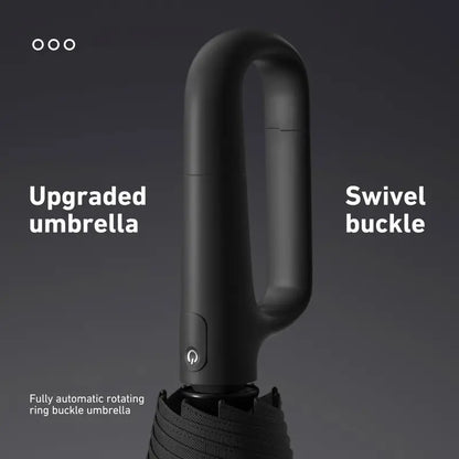 Automatic Folding Umbrella, Portable Rain Umbrella with Loop Buckle ☔