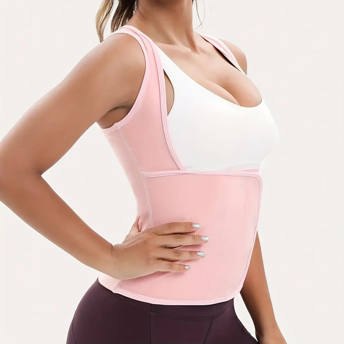 Women's Zip‑Up Compression Shapewear Vest - Athletic Active Tops with Built✨