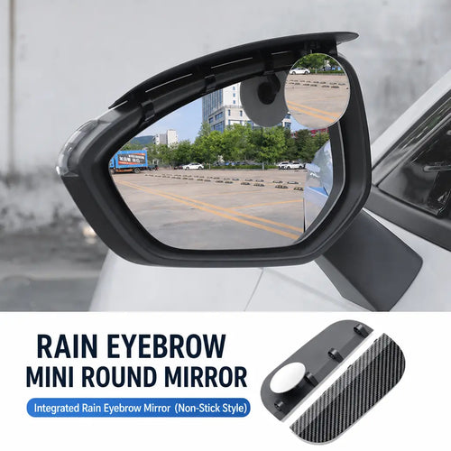 One Pair Snap-On Mirror Rain Visor Eyebrows, Waterproof Carbon Fiber Auto Exterior🚙