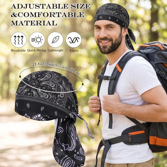 Unisex Paisley Performance Cooling Headwear – Moisture-Wicking