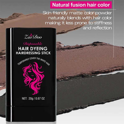 2-in-1 Temporary Gray Hair Touch-Up Comb Stick, Instant Root Concealer for Covering Gray Regrowth🪮