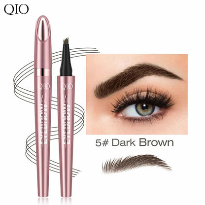Waterproof Micro‑Fork Eyebrow Pencil, Long‑Lasting Brow Pen 💧✨