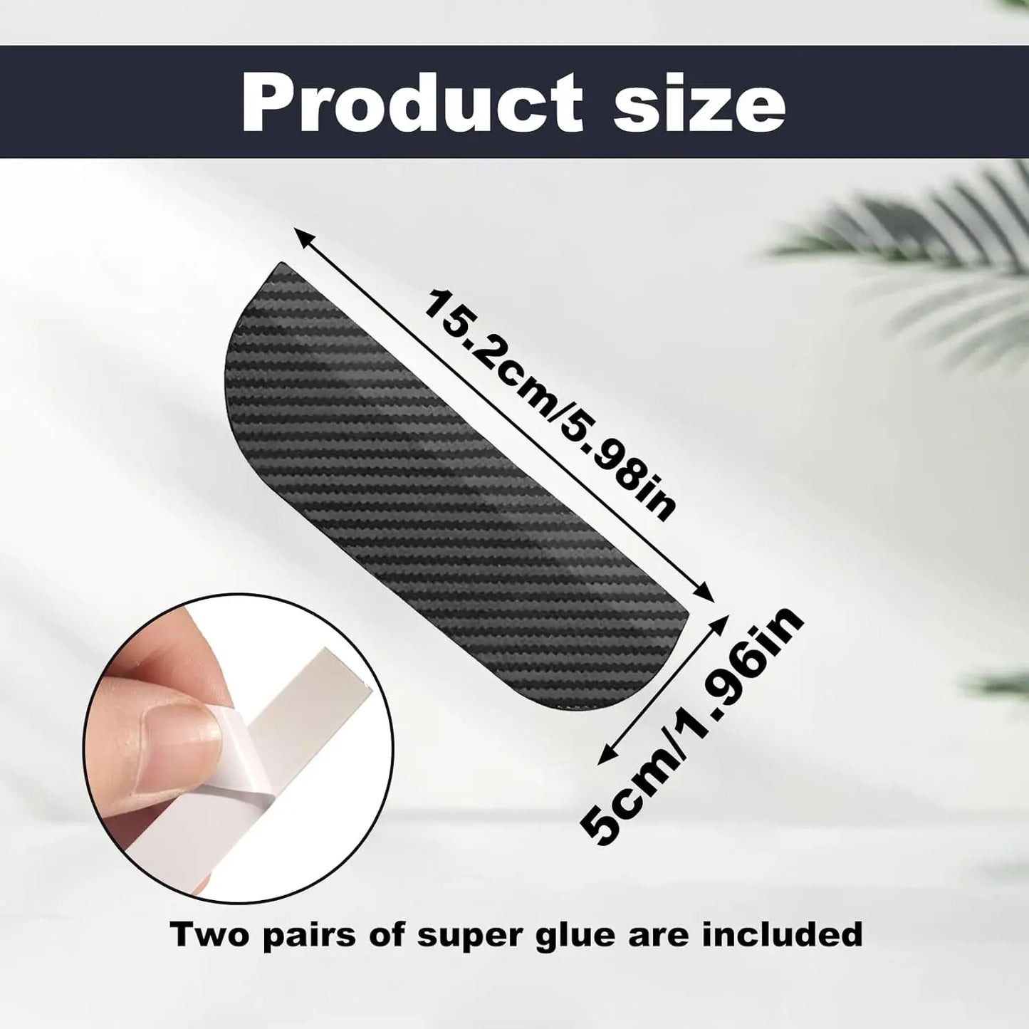 2PCS Car Side Mirror Rain Guards - Carbon Look ABS Visor Covers with Adhesive Tape 🚗