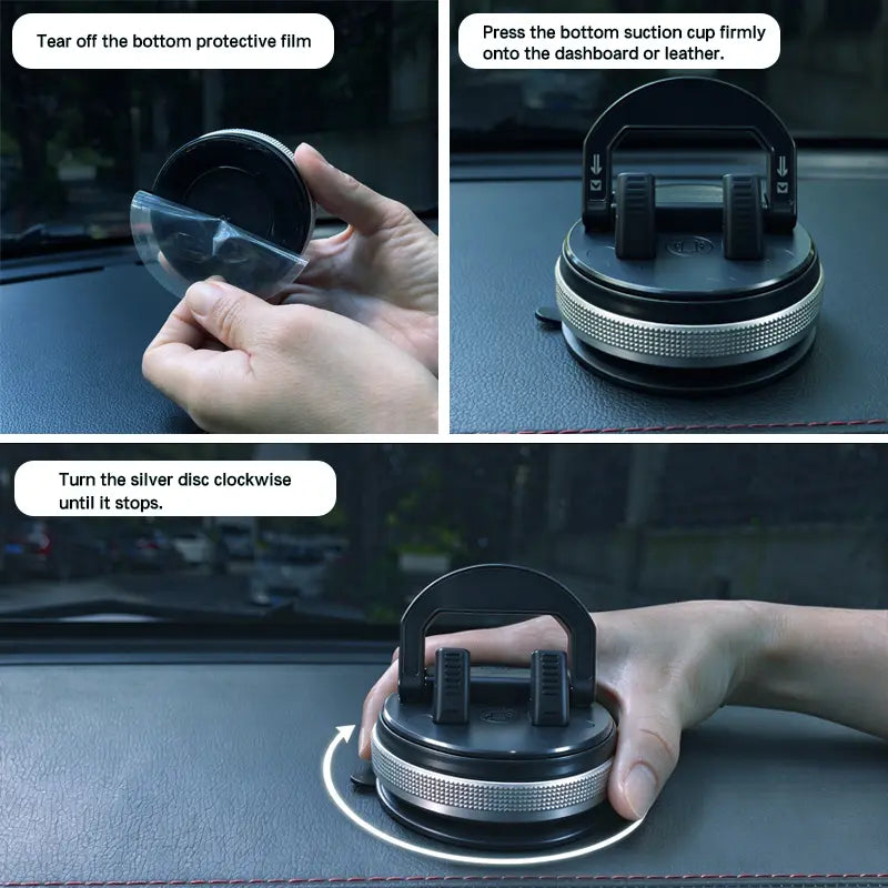 Car Phone Holder 360 Degree Rotation, Suitable for Car Navigation In-Car Dashboard 🚗