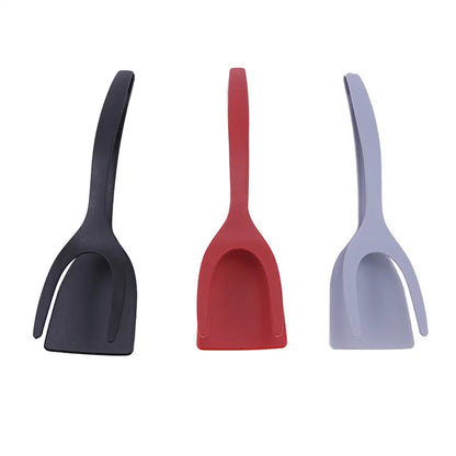 Grip & Flip Spatula Tongs - Sturdy, Durable Non‑Stick Egg Flipper & Food Turner for Pancakes 🍳