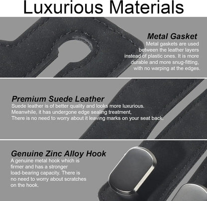 2‑Pack Car Purse Hook, Purse Hook for Car Seats Headrest, Car Seat Hooks 🚗