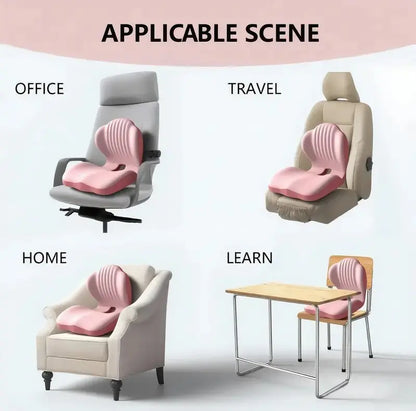Memory Foam Lumbar Cushion for Car & Office🪑