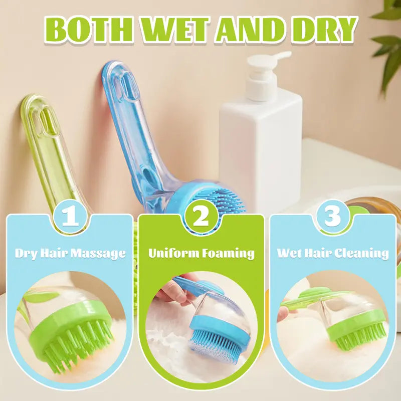 Pet Grooming Bath Brush with Shampoo Dispenser🐾
