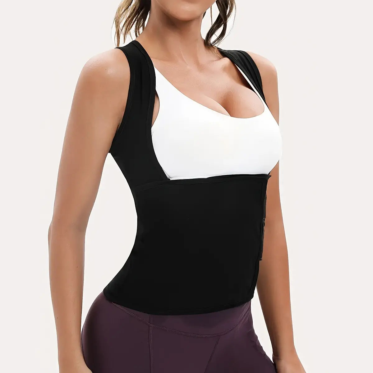 Women's Zip‑Up Compression Shapewear Vest - Athletic Active Tops with Built✨