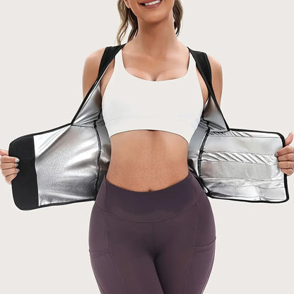 Women's Zip‑Up Compression Shapewear Vest - Athletic Active Tops with Built✨