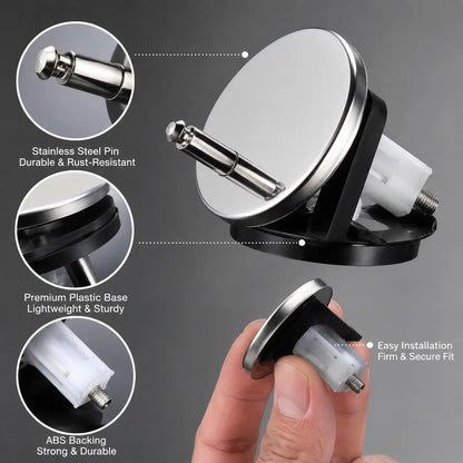 2 Counts Universal Toilet Seat Expansion Screw Bolts, Thickened Stainless Steel 🔩