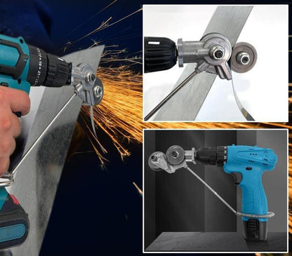Electric Drill Metal Cutter Attachment, Portable Sheet Nibbler for Iron, Steel & Aluminum⚙️