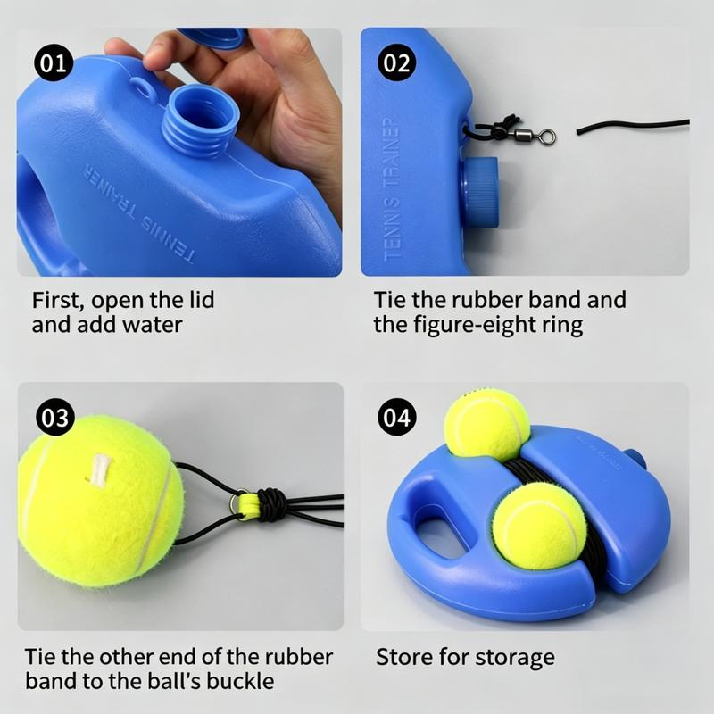 Tennis-Trainer Set 2pcs Tennis Bouncing Balls Tennis Ball | Portable Innovative Ball Game for Outdoors🎾