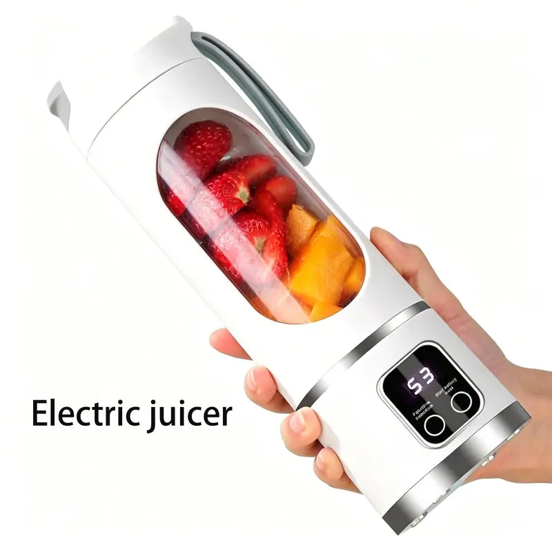 Portable 15.22 Oz USB Rechargeable Personal Blender with LED Display🥤