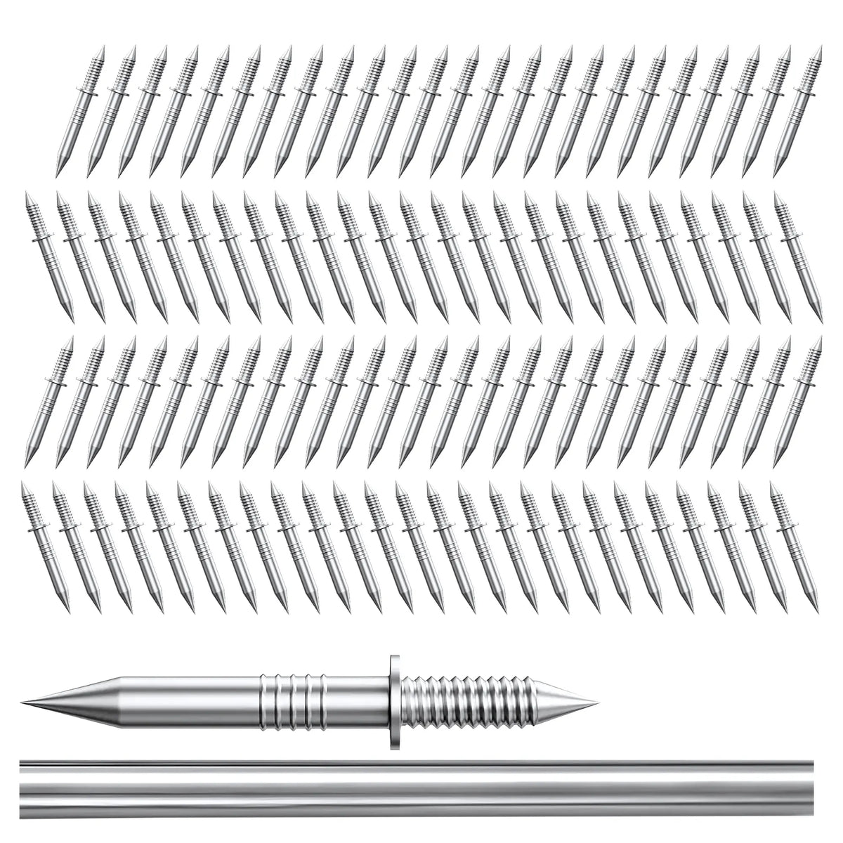 100 Double-Headed Carbon Steel Baseboard Nails🔩