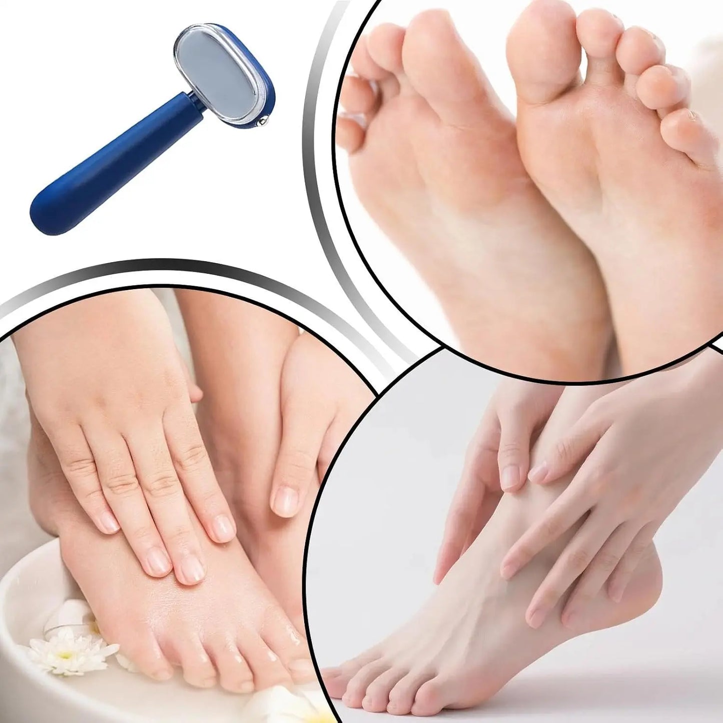 Home pedicure and smooth foot care