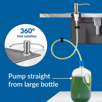 Dish Soap Dispenser for Kitchen Sink, Countertop Sink Soap Dispenser Water Pump🪣