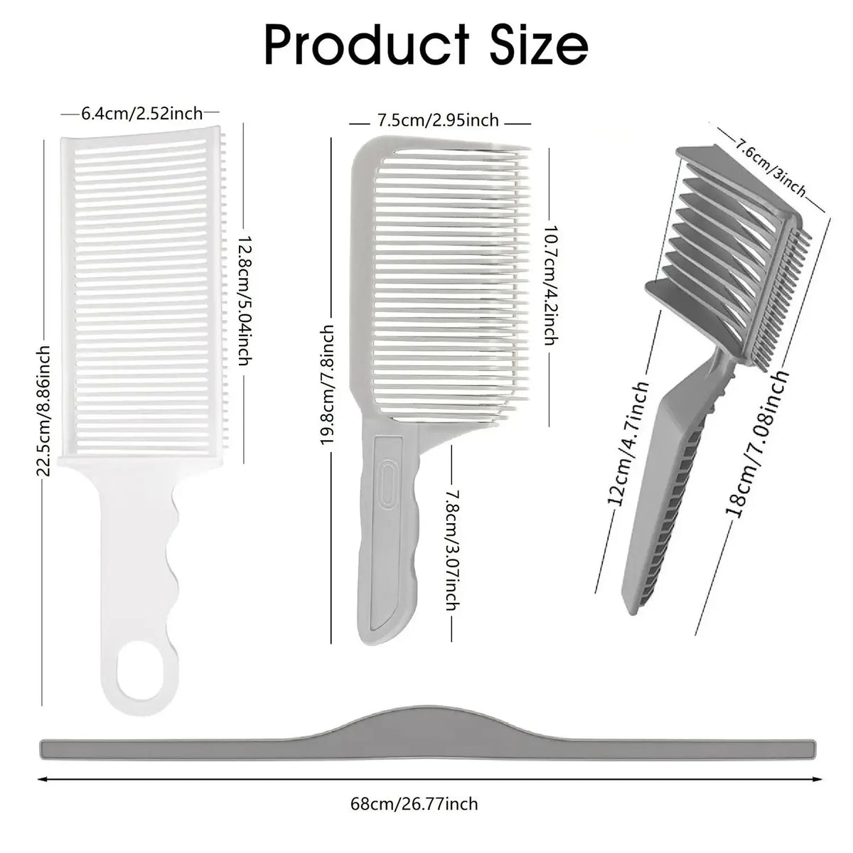 Unisex 4-Piece Hair Cutting Guide Kit - Professional Barber Haircare Equipment ✂️