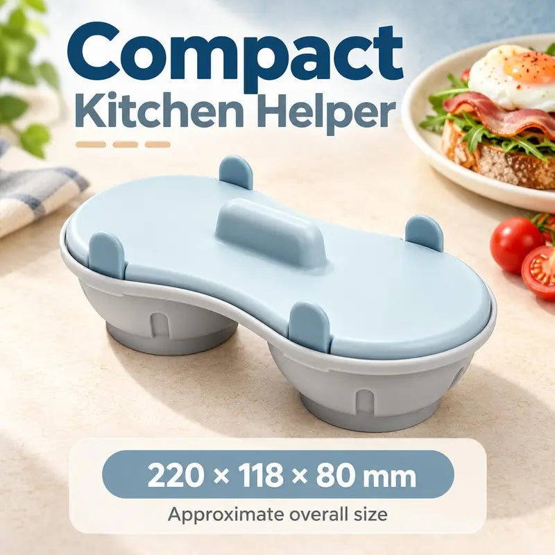 Microwave Egg Poacher, Microwave Egg Cooker for 2 Eggs 🍳