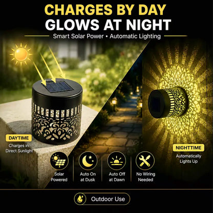 Solar Mandala Projector Wall Lights IP65 Waterproof Outdoor Decor Lamp☀️